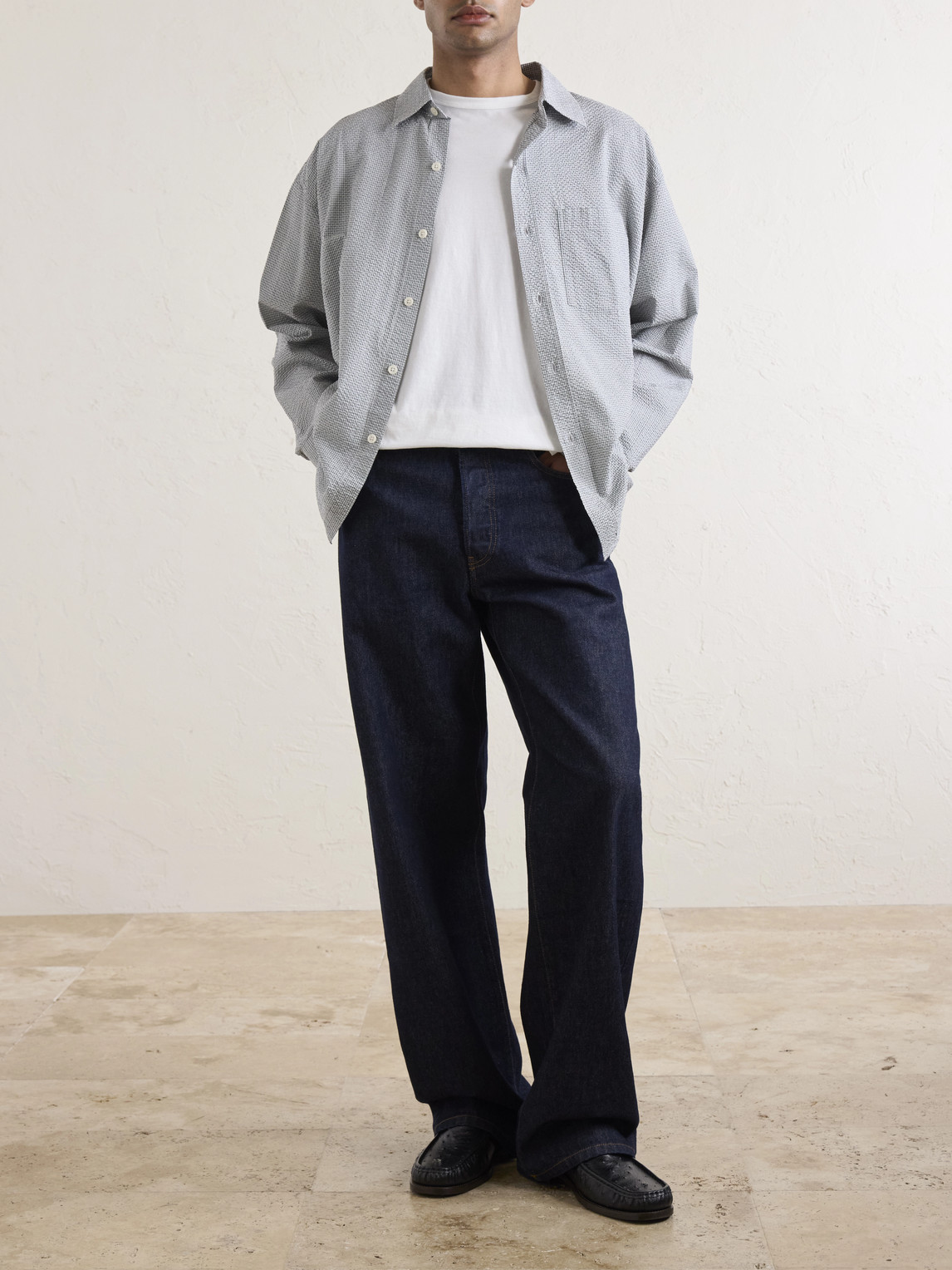 Executive Checked Cotton-Seersucker Shirt