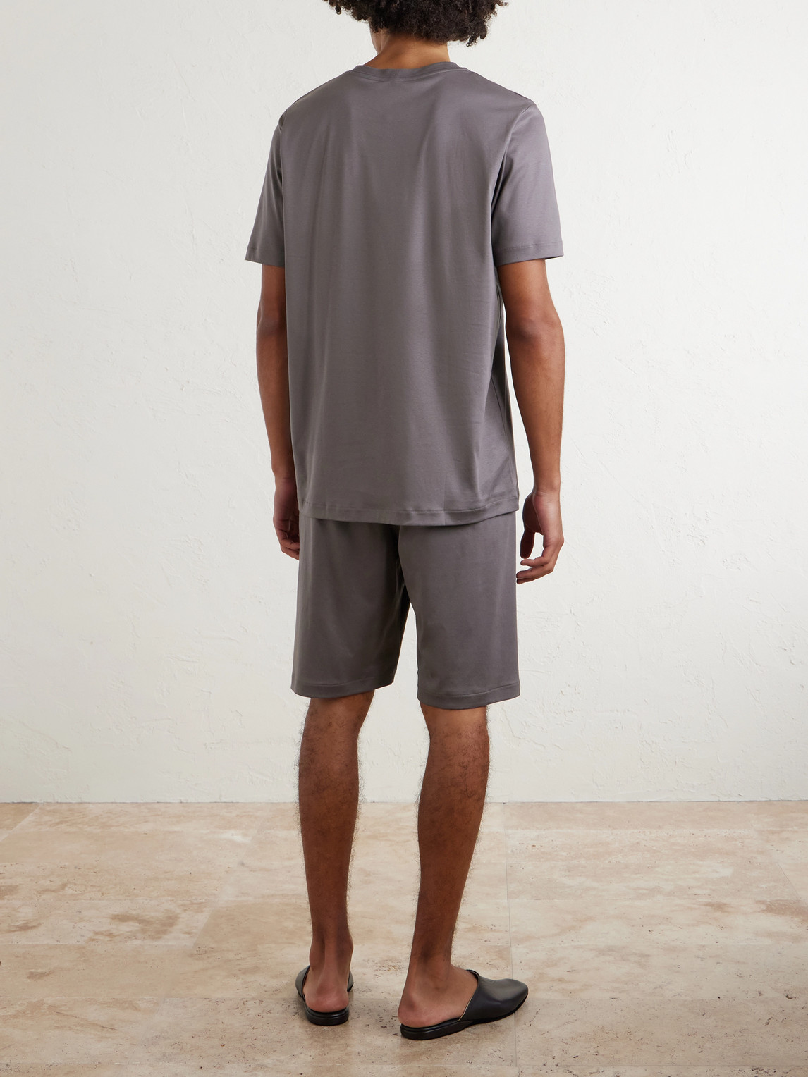  Zimmerli - Sea Island Cotton-jersey Pyjama Set - Men - Brown - S 