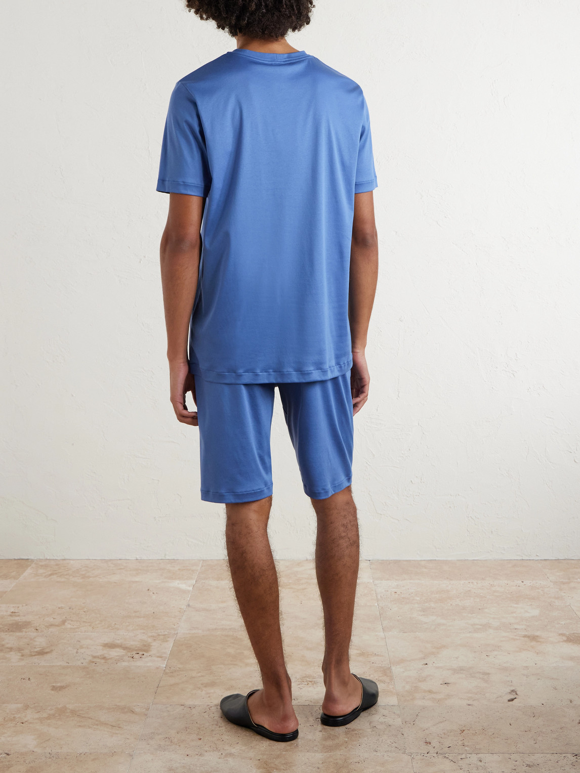  Zimmerli - Sea Island Cotton-jersey Pyjama Set - Men - Blue - S 
