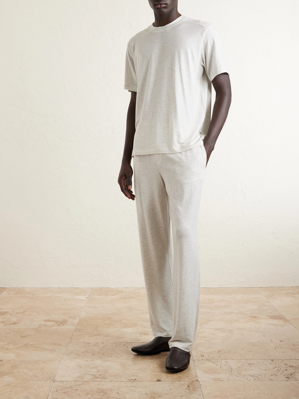 Tapered-Leg Stretch-Tencel™ Lyocell Pyjama Trousers