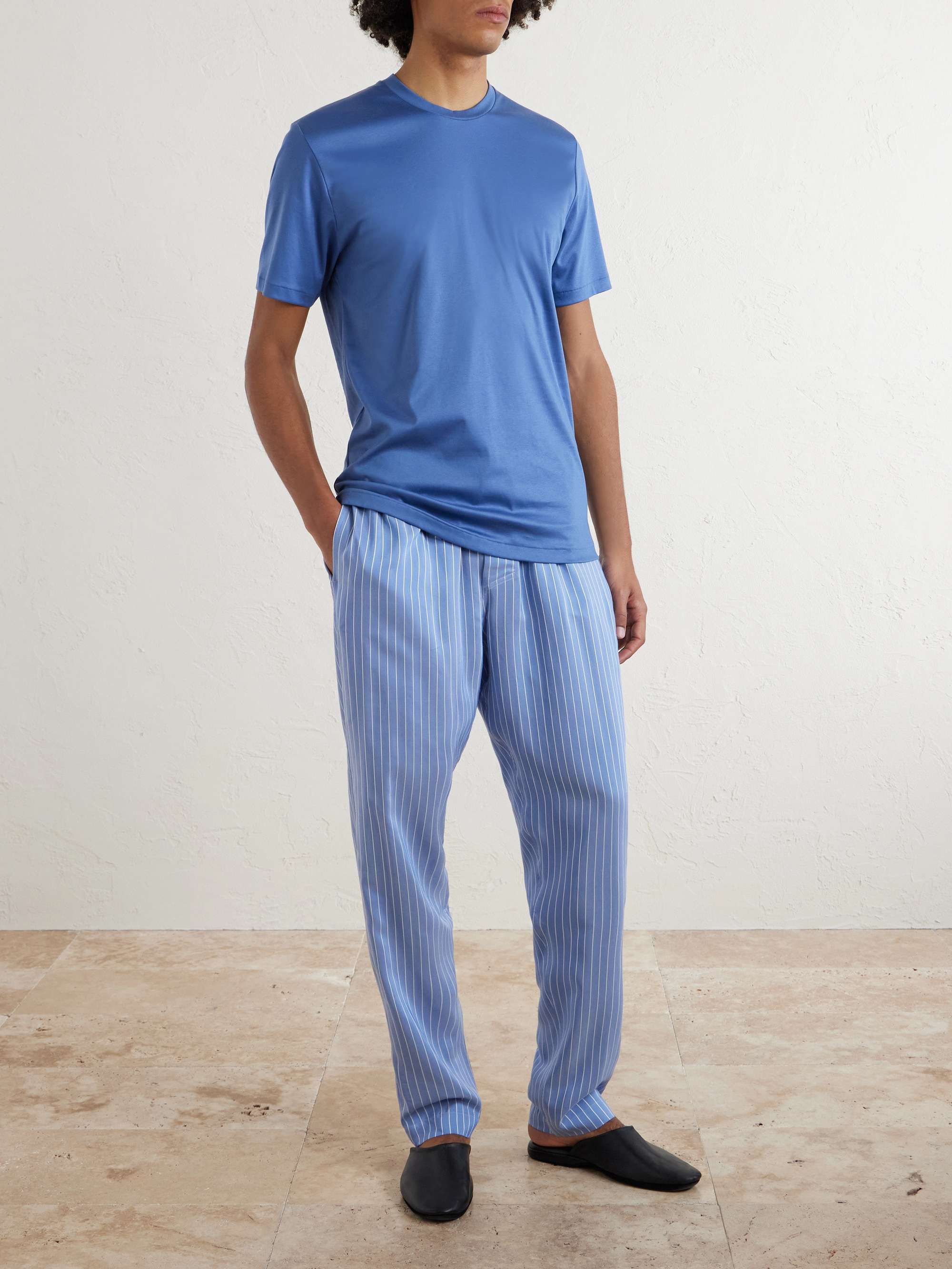 ZIMMERLI Pinstriped Satin Pyjama Trousers
