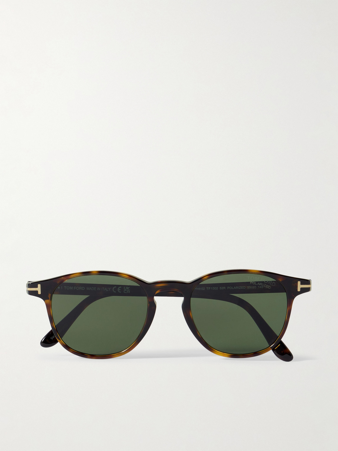 Tom Ford Holt Round-Frame Tortoiseshell Acetate Sunglasses - Men
