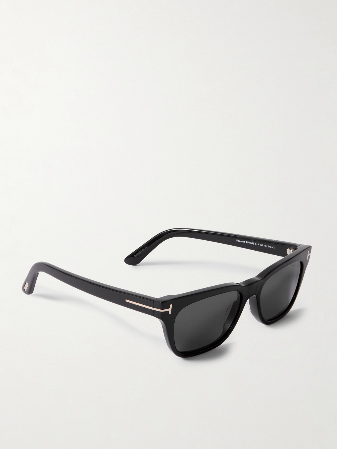 Tom Ford Penn 53mm Rectangular Sunglasses In Black