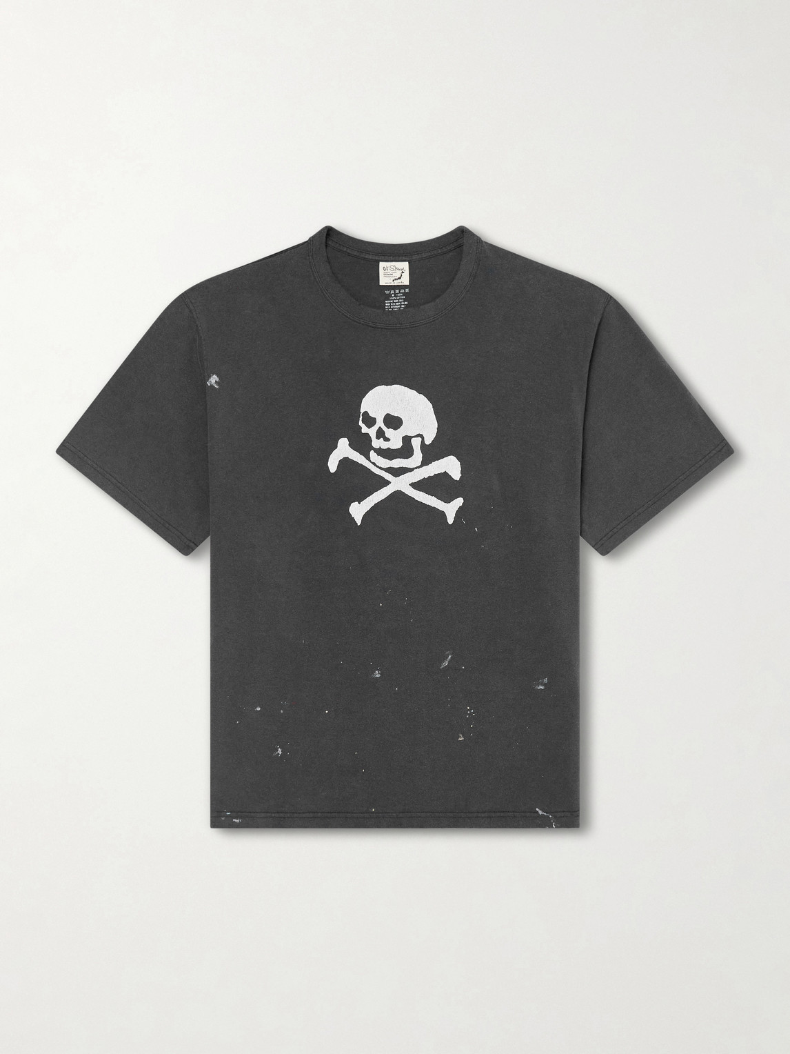 OrSlow Vintage Fade Printed Paint-Splattered Cotton-Jersey T-Shirt - Men