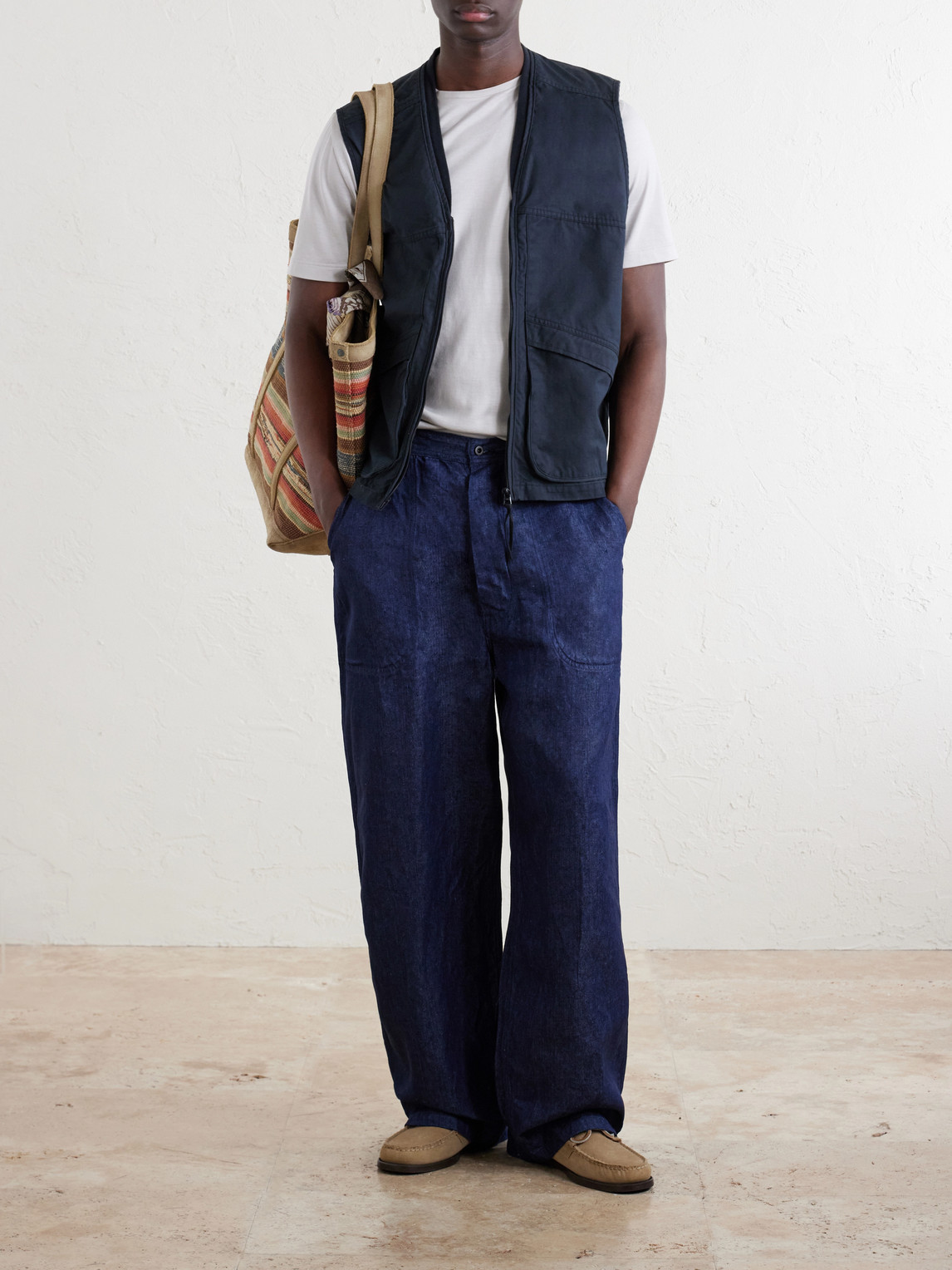 U.S. Navy Straight-Leg Linen Trousers