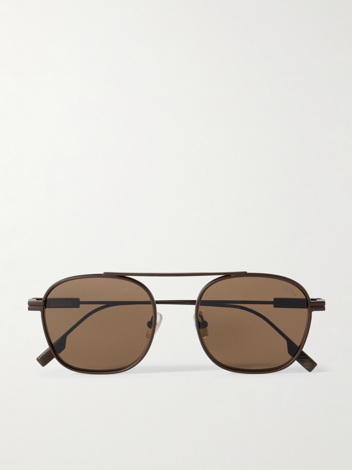 Zegna Round-Frame Metal Sunglasses - Men