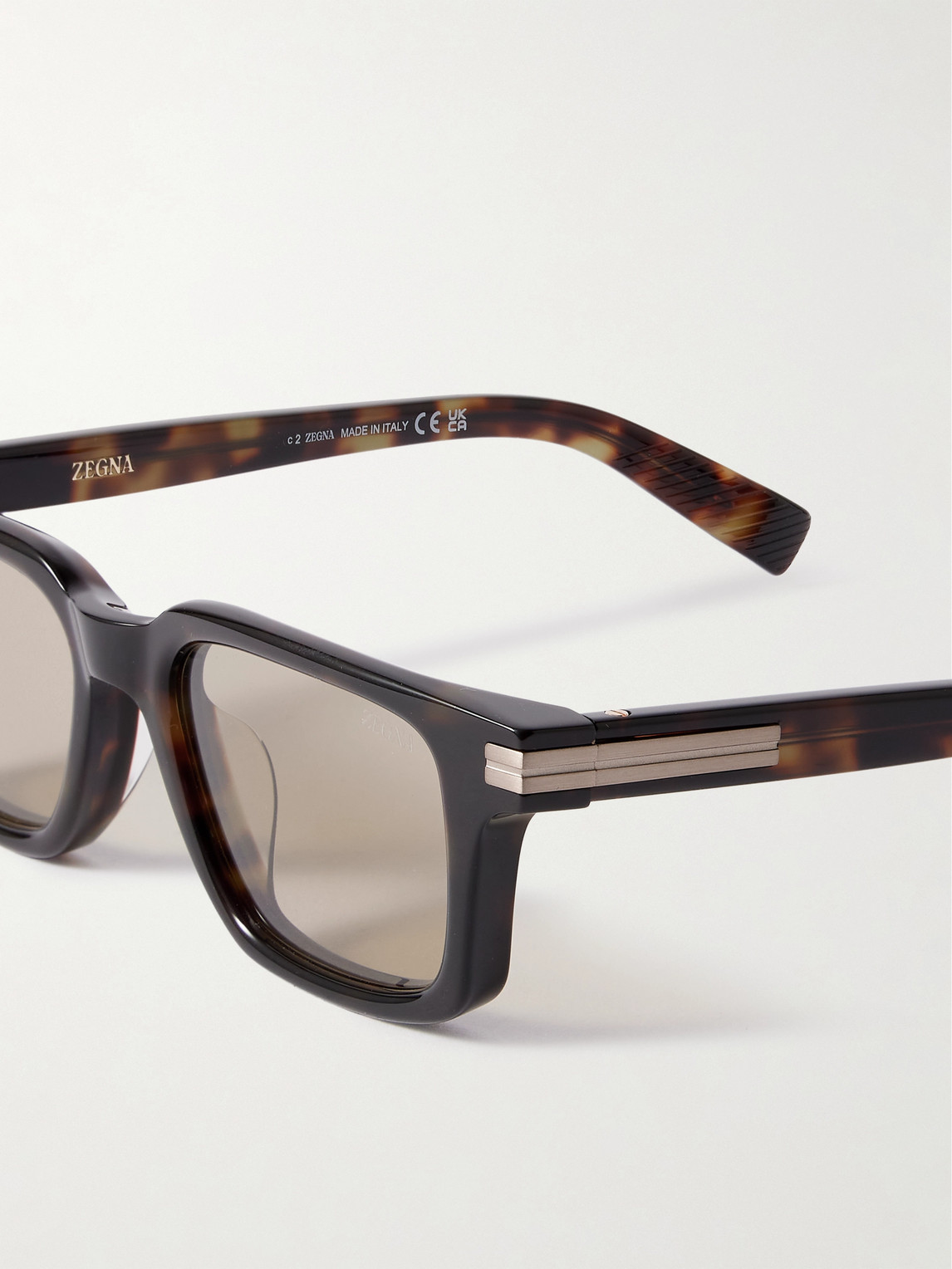  Zegna - D-frame Acetate Sunglasses - Men - Tortoiseshell 