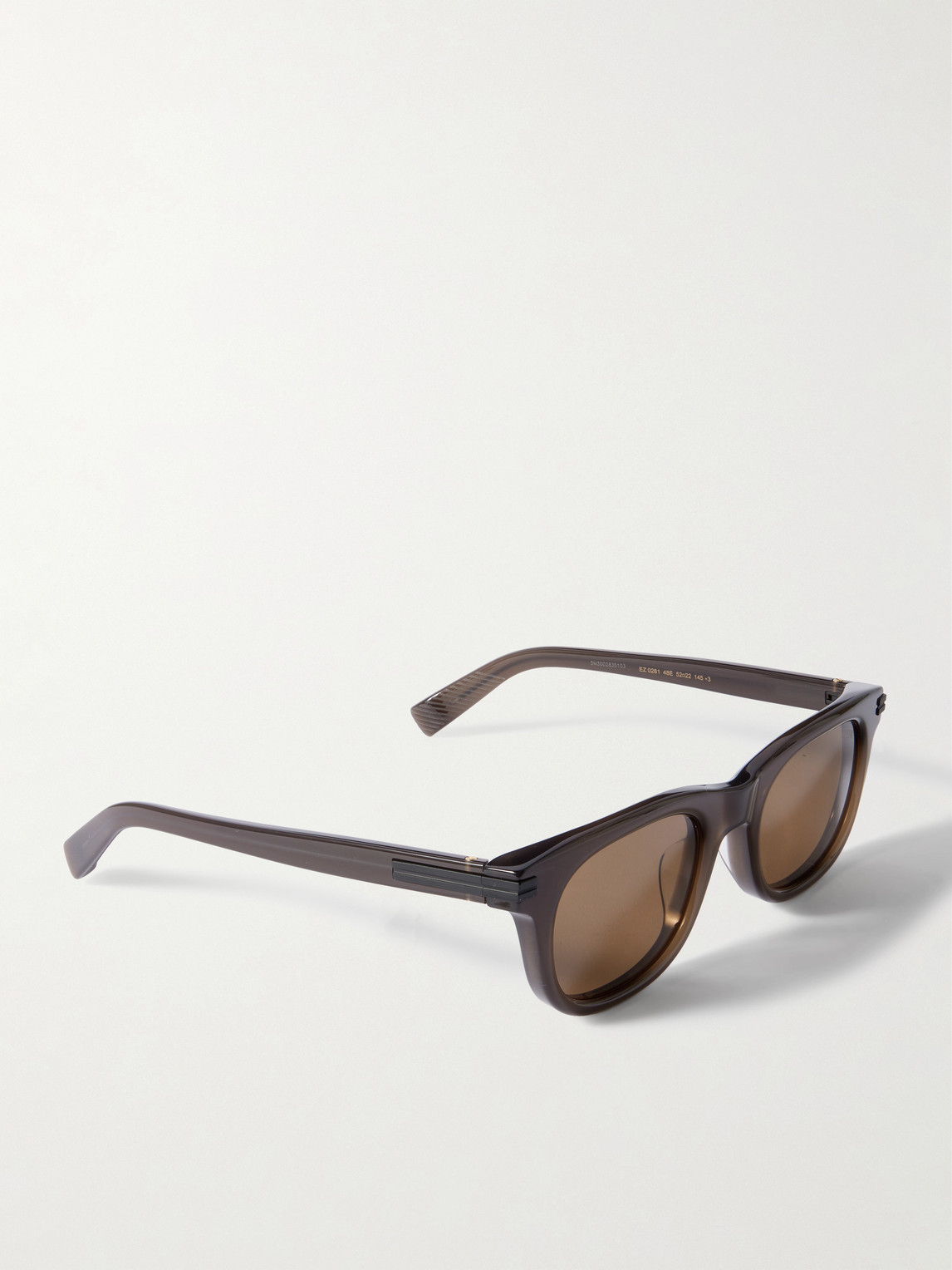  Zegna - D-frame Acetate Sunglasses - Men - Brown 