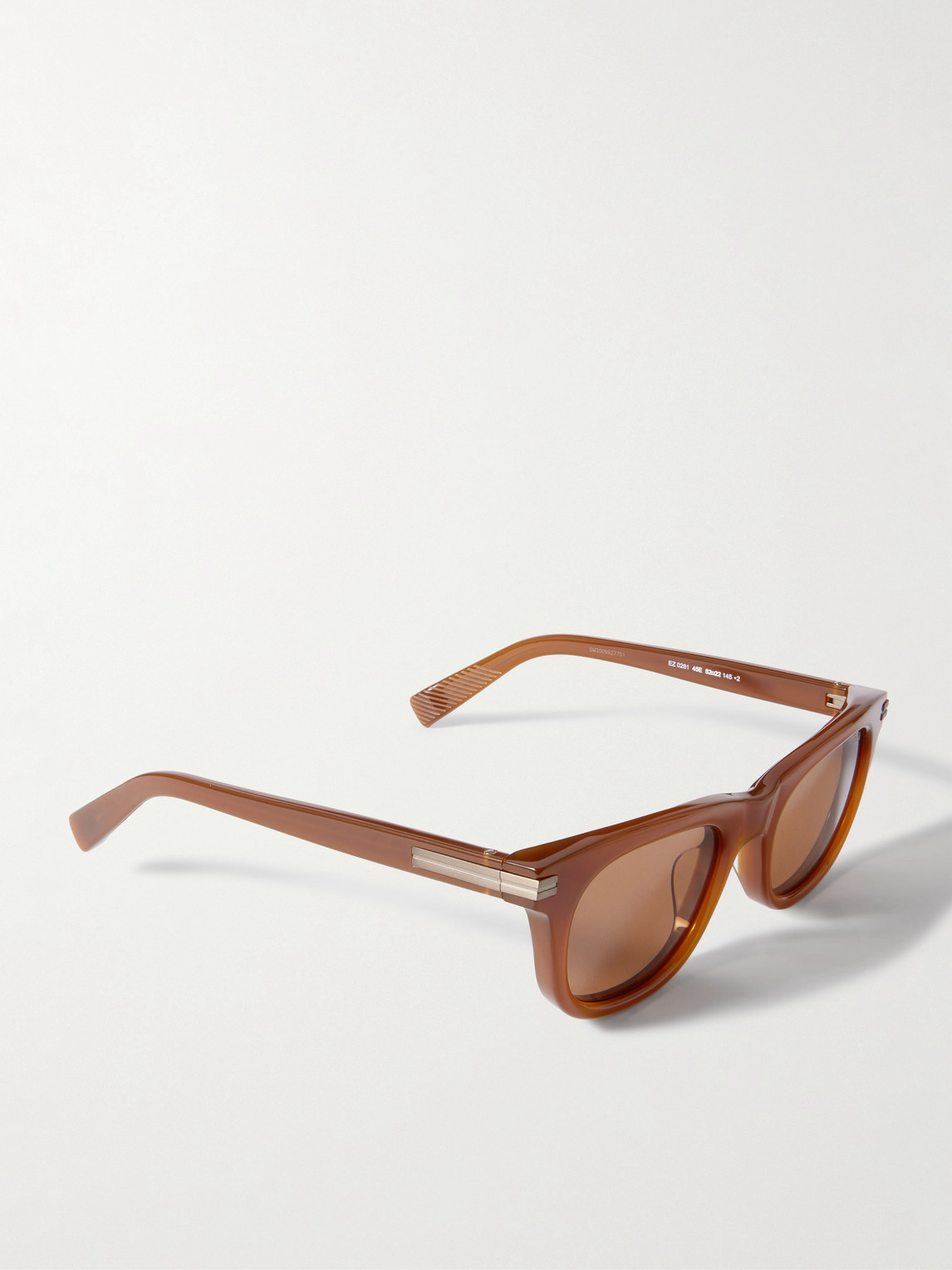 Zegna - D-frame Acetate Sunglasses - Men - Brown 