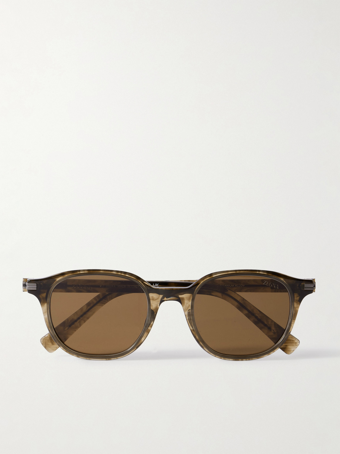 Zegna Round-Frame Acetate Sunglasses - Men