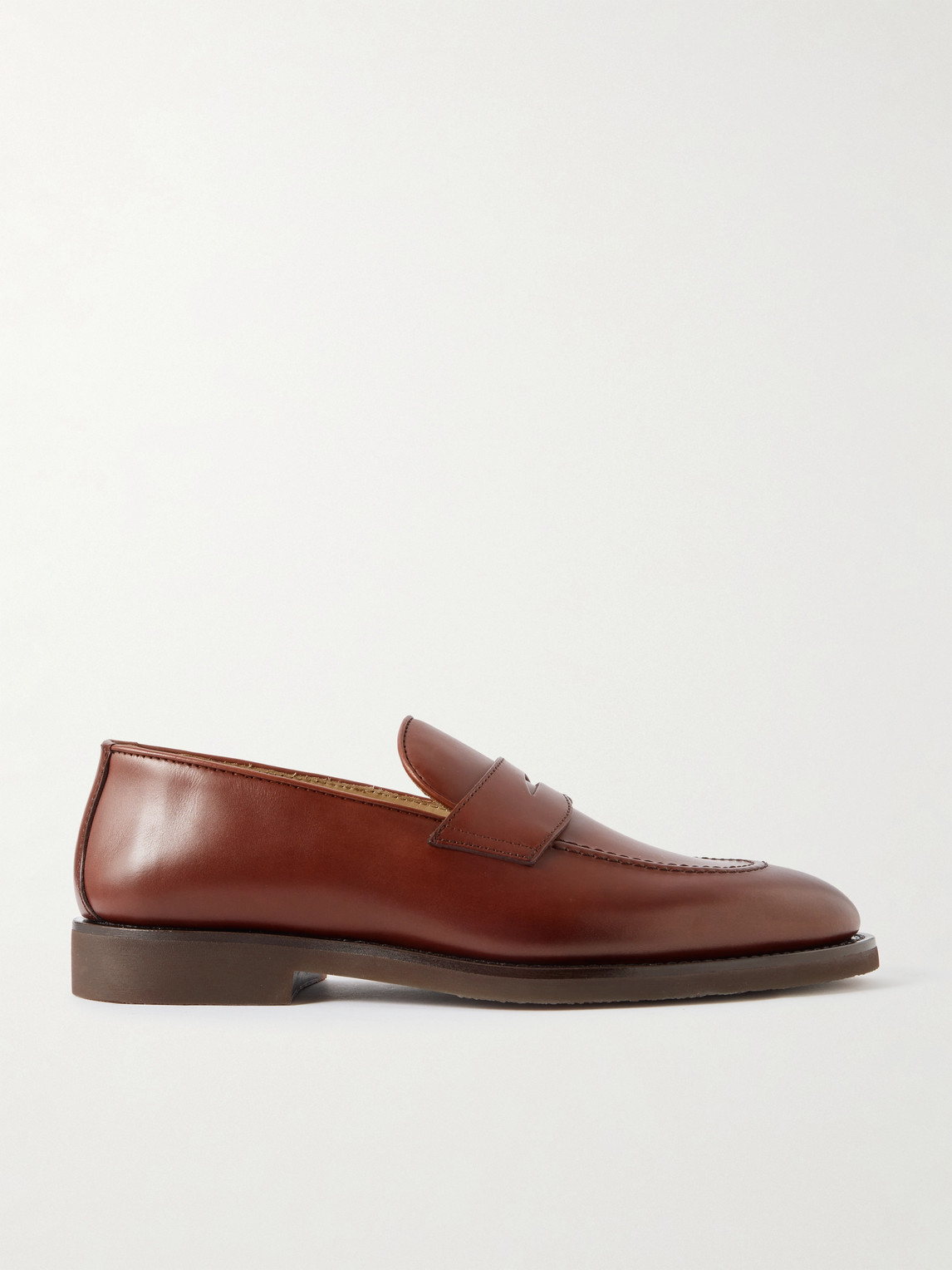 Brunello Cucinelli Flex Leather Penny Loafers - Men