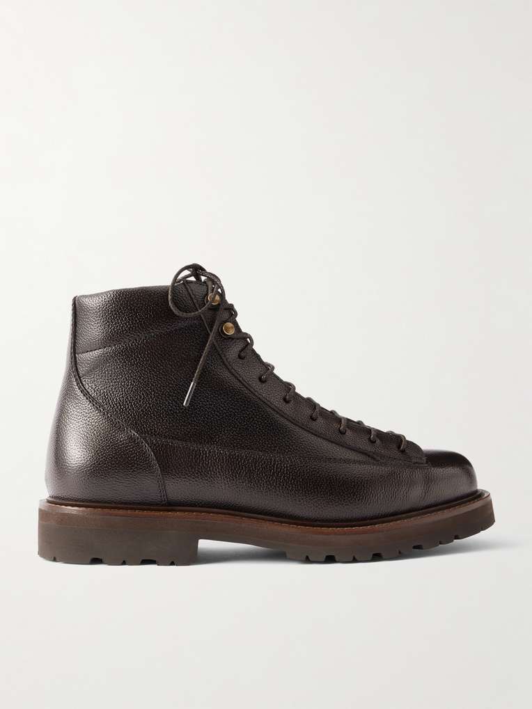 Brunello Cucinelli — Full-Grain Leather Hiking Boots