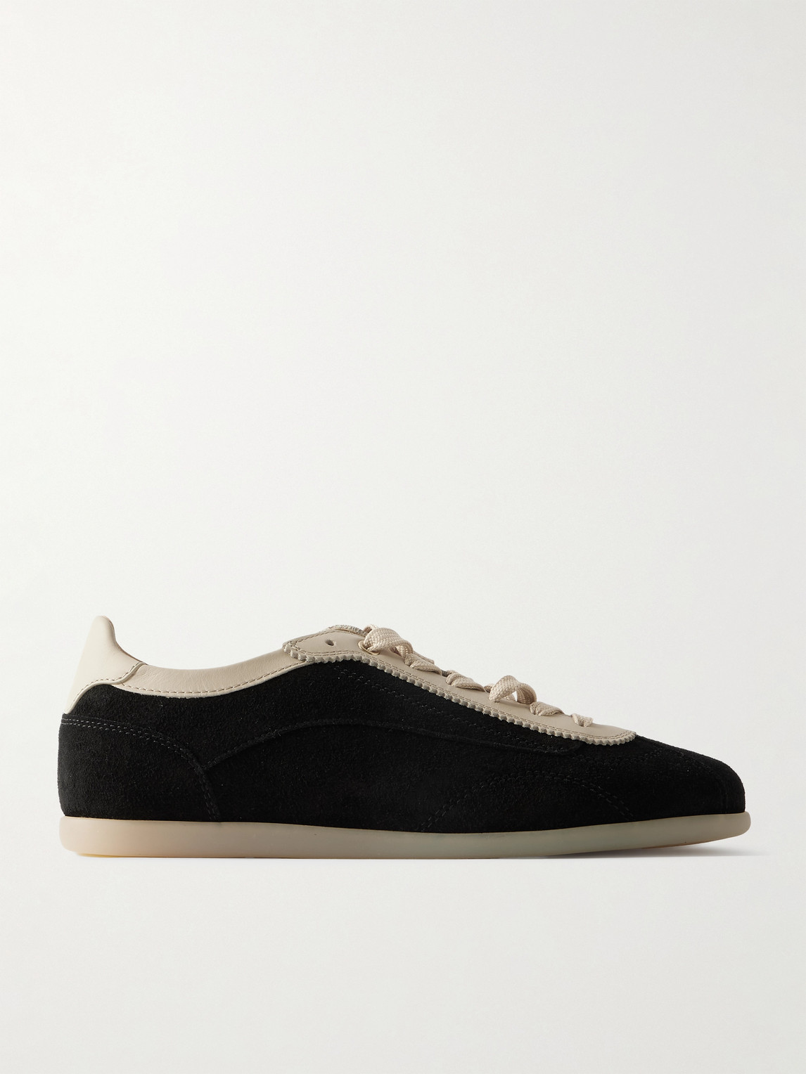 Brunello Cucinelli Leather-Trimmed Suede Sneakers - Men