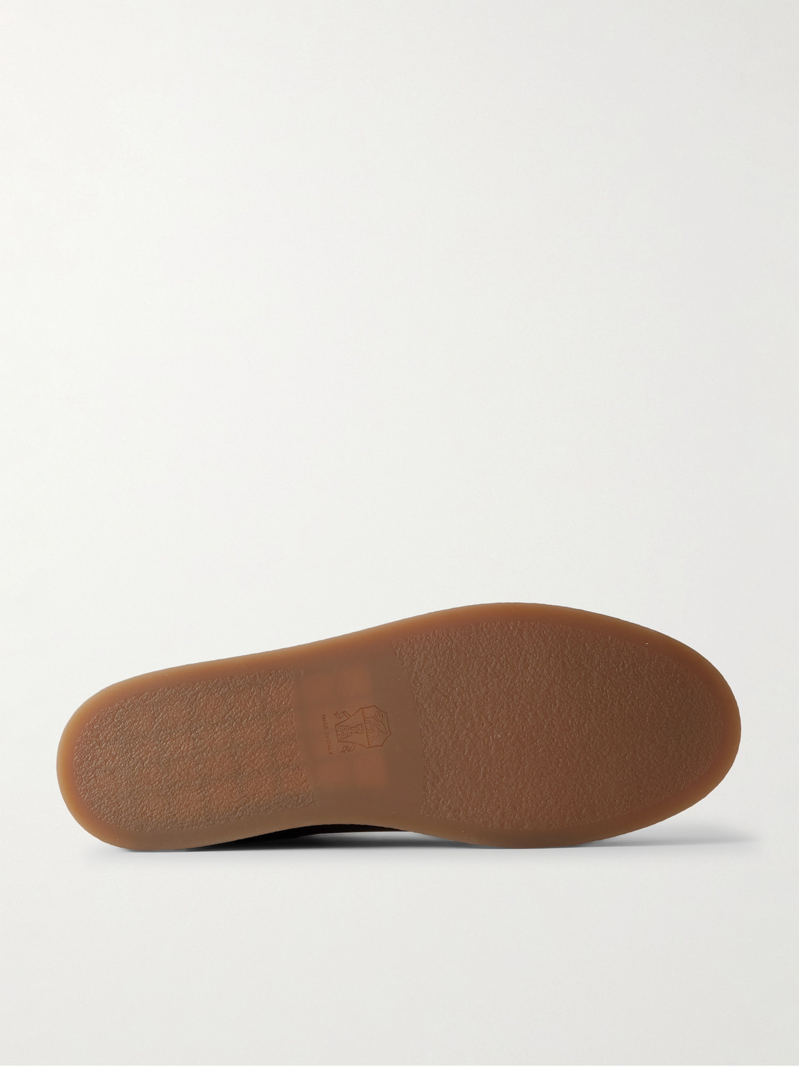 Brunello Cucinelli Coda Di Rondine Leather Sneakers In Brown