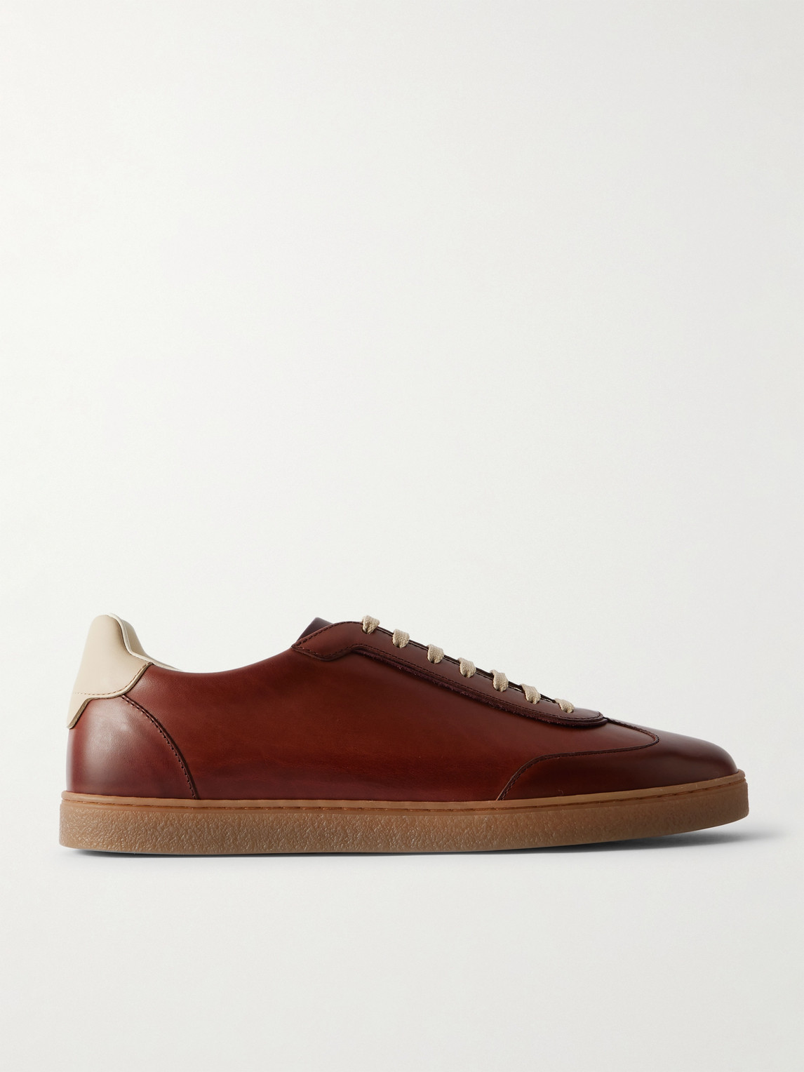 Brunello Cucinelli Coda Di Rondine Leather Sneakers - Men