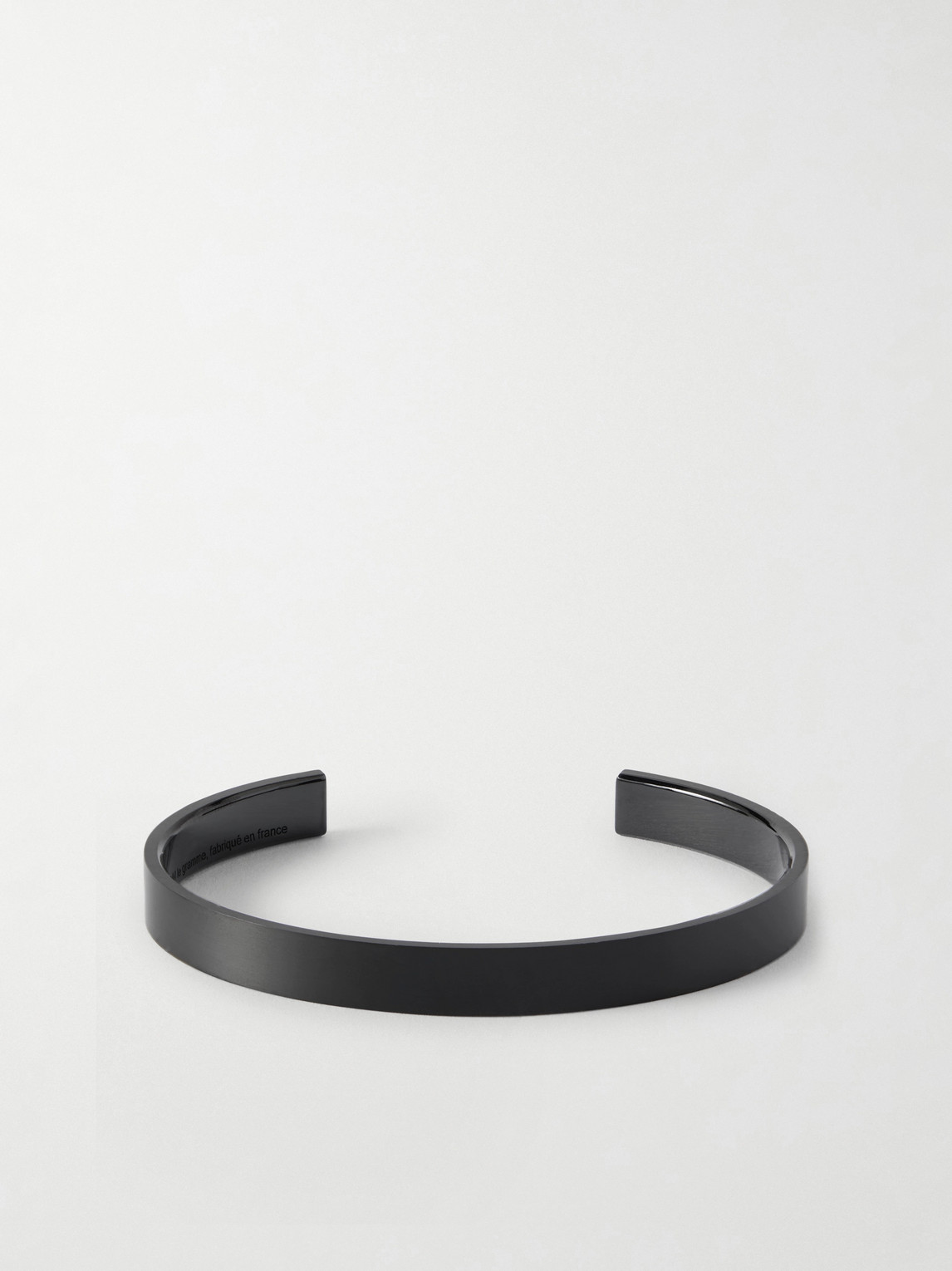 Le Gramme 9g Ribbon Dlc-coated Titanium Cuff In Black