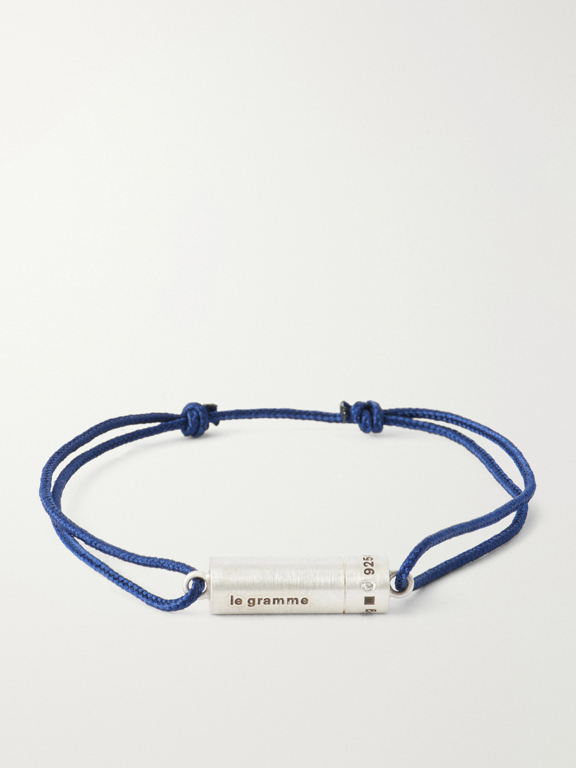 LE GRAMME 5G Sterling Silver Woven Bracelet - Men