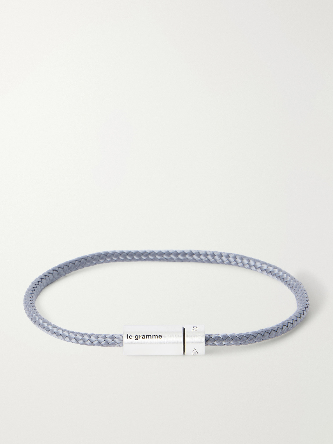 Le Gramme 5g Sterling Silver Woven Bracelet In Metallic