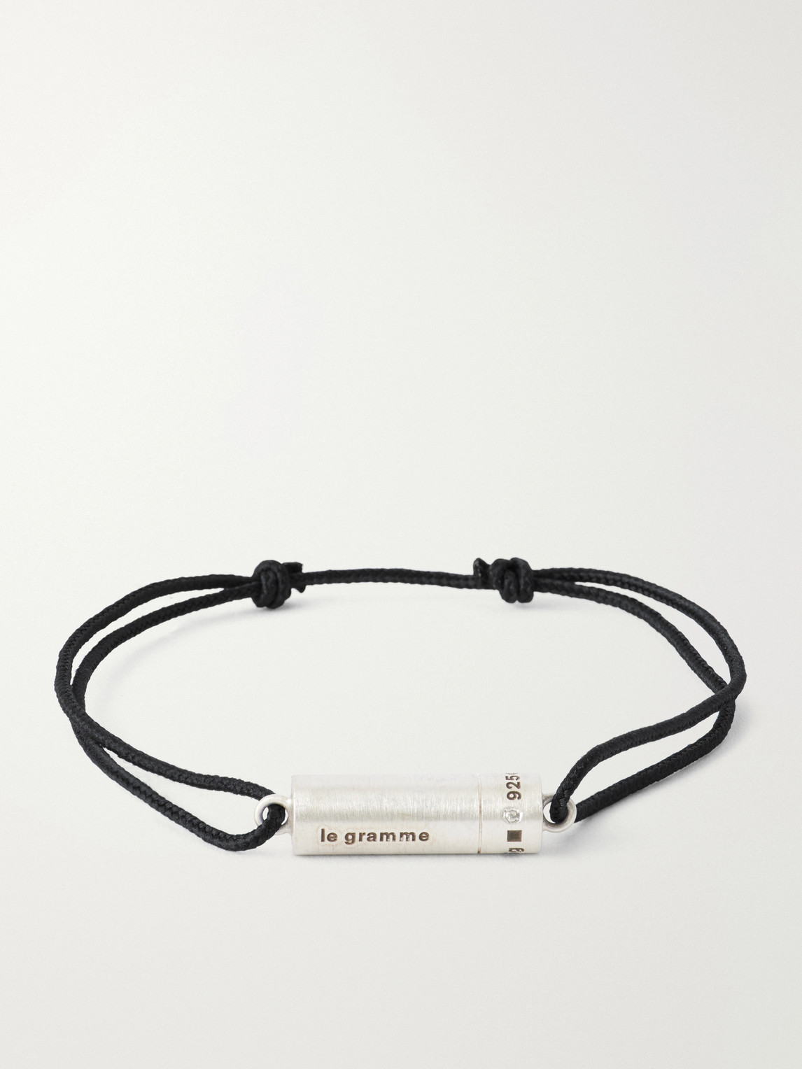 LE GRAMME 5G Sterling Silver Woven Bracelet - Men