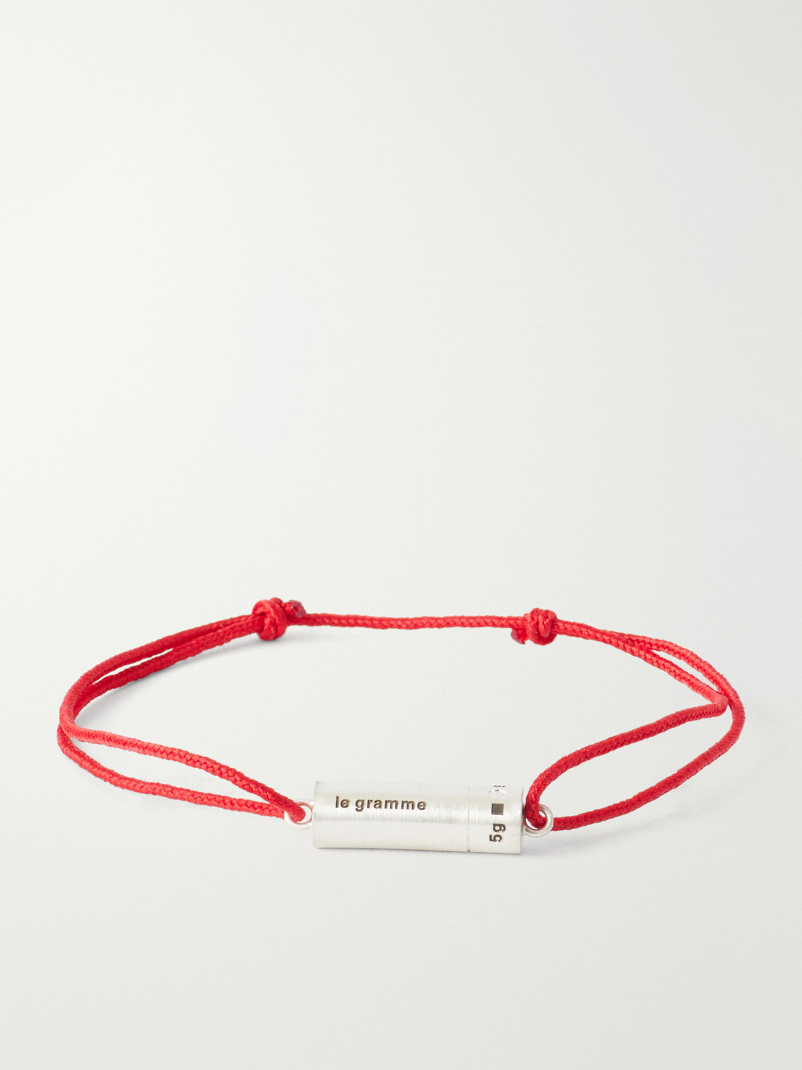 LE GRAMME 5G Sterling Silver Woven Bracelet - Men