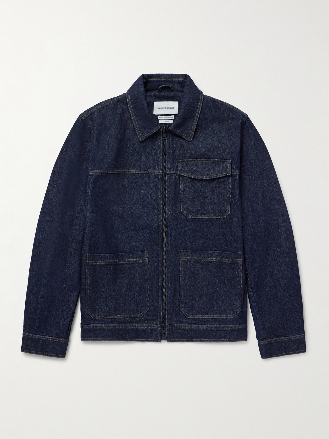 Oliver Spencer Hardwick Denim Jacket In Blue