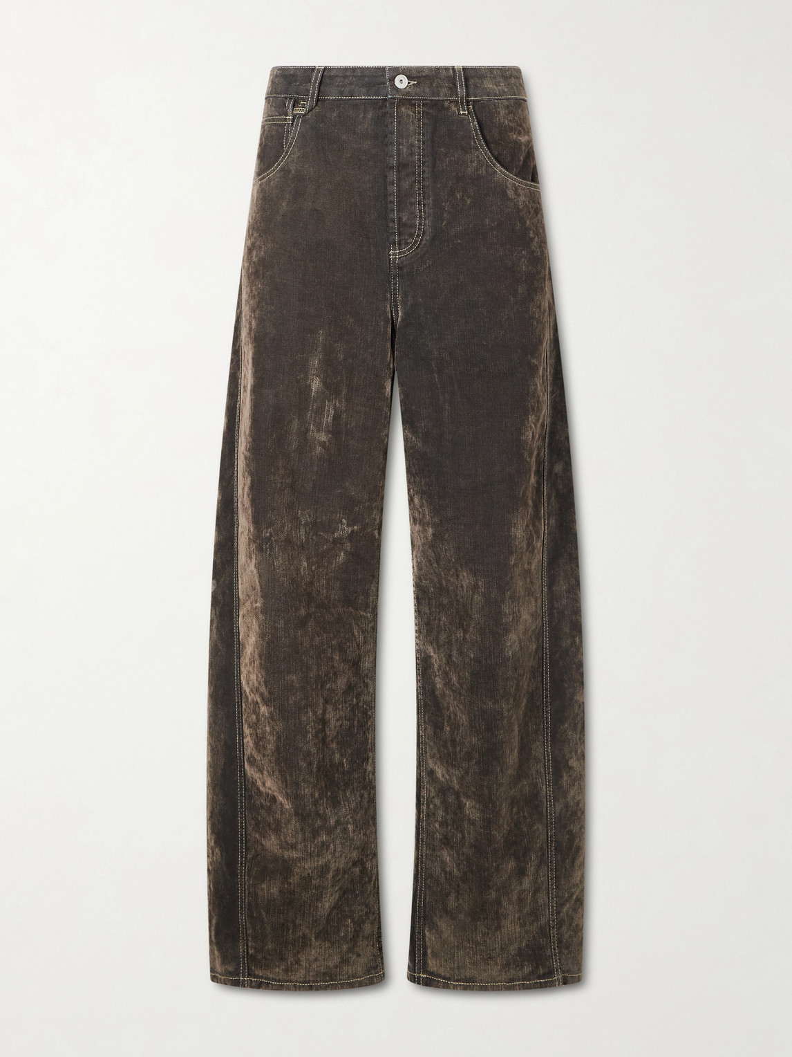 Jacquemus Mirada Barrel-leg Jeans In Gray
