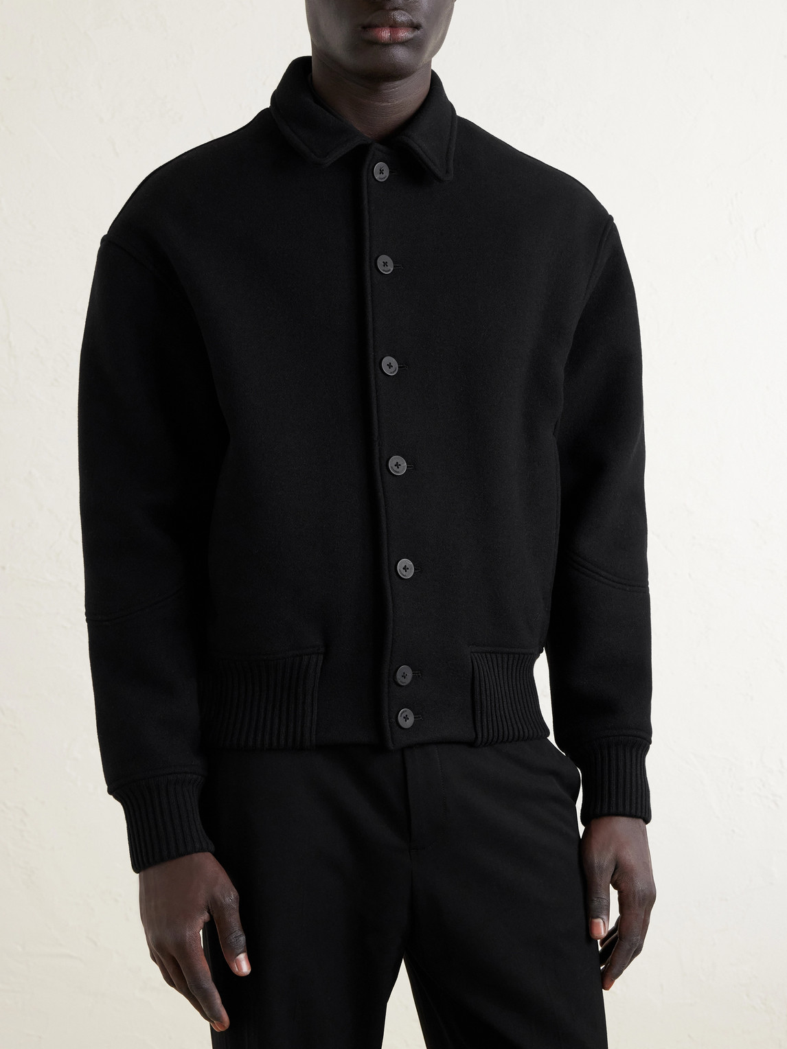  Jacquemus - Feltro Wool-felt Bomber Jacket - Men - Black - It 46 