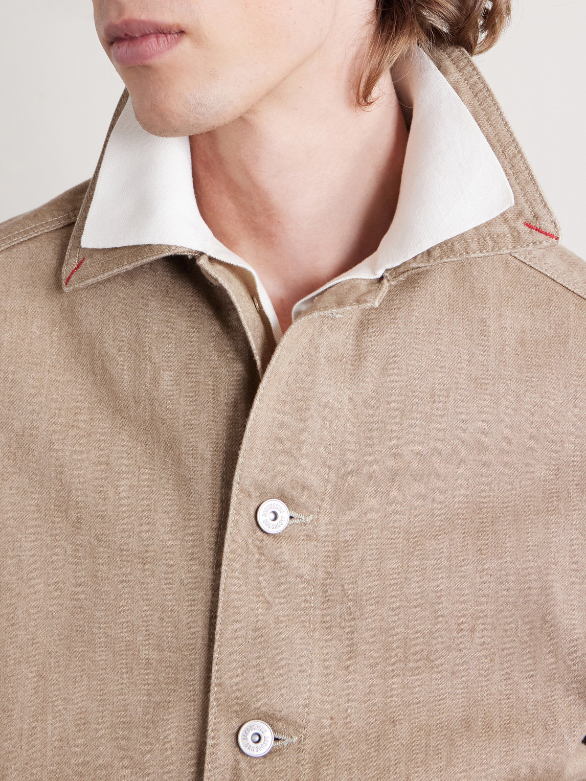 Jacquemus La Veste De-nîmes Mirada Denim Jacket In Neutral