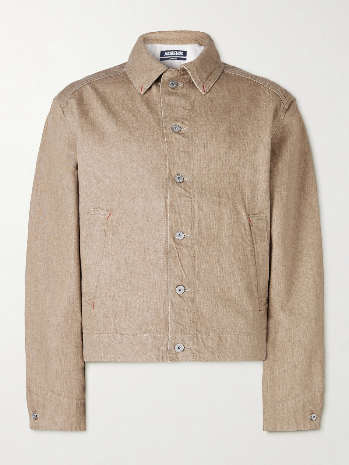 Jacquemus La Veste De-nîmes Mirada Denim Jacket In Neutral