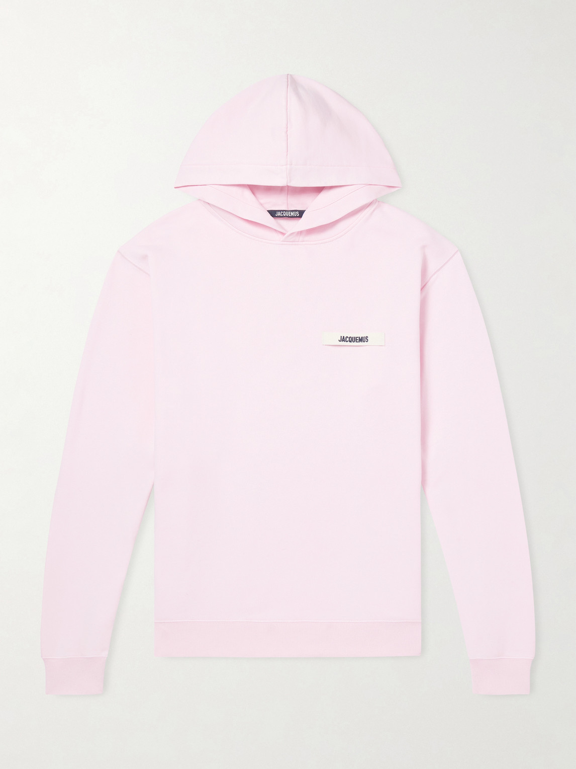 Jacquemus Logo-Appliquéd Cotton-Jersey Hoodieen