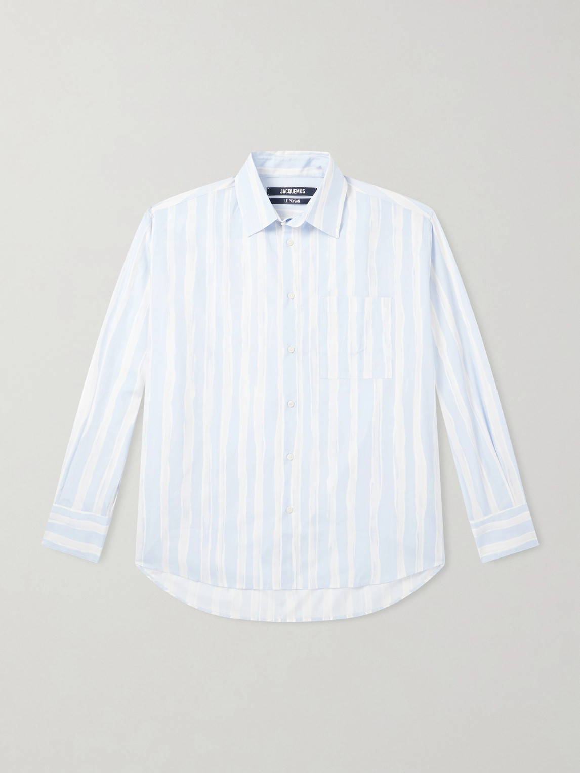 Jacquemus Striped Cotton-Poplin Shirt IT 54