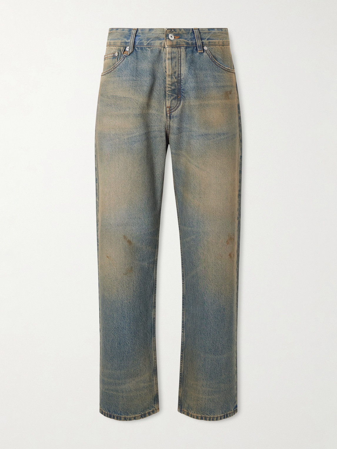 Jacquemus Le de-Nîmes Berger Straight-Leg Distressed Jeans UK/US 36