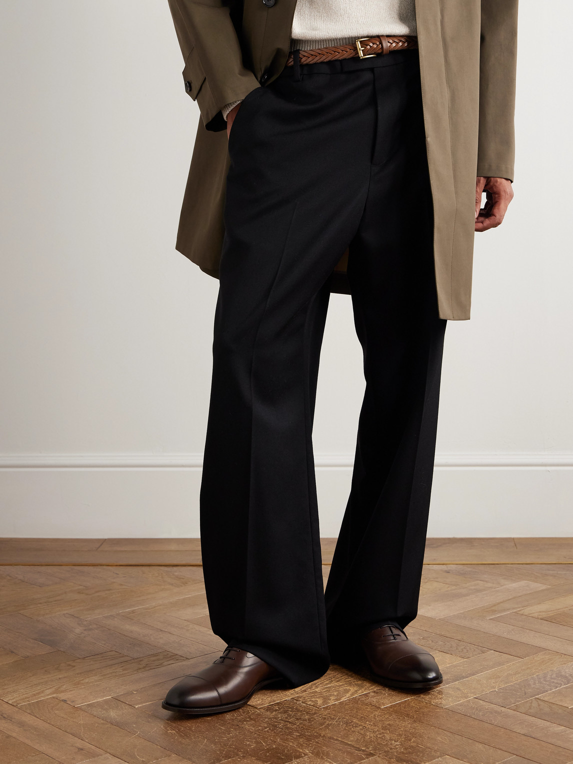 Edward Green Chelsea Cap-toe Burnished-leather Oxford Shoes In Brown