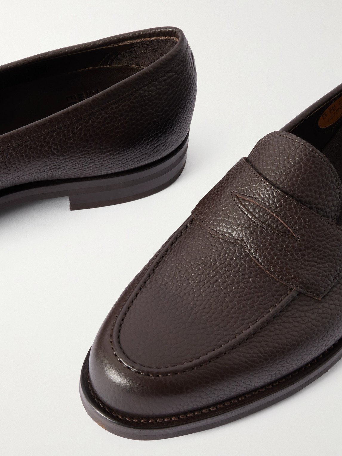 Edward Green Pimlico Full-grain Leather Penny Loafers In Multi