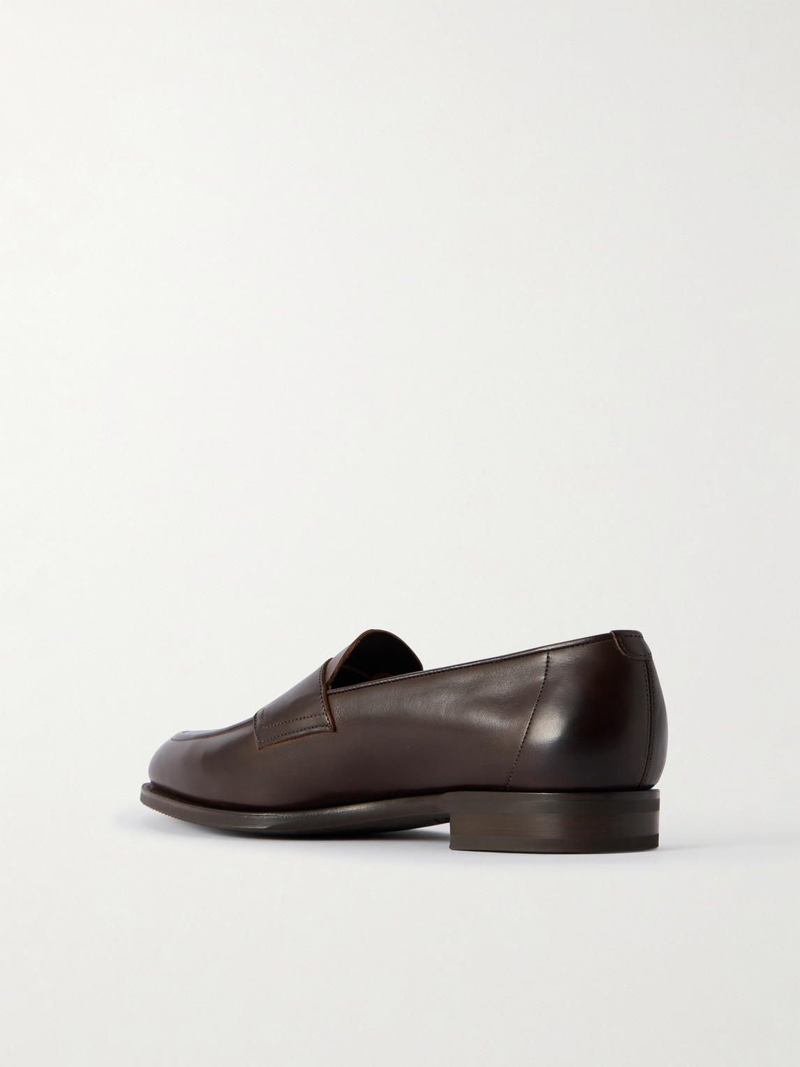 Edward Green Piccadilly Leather Penny Loafers In Brown