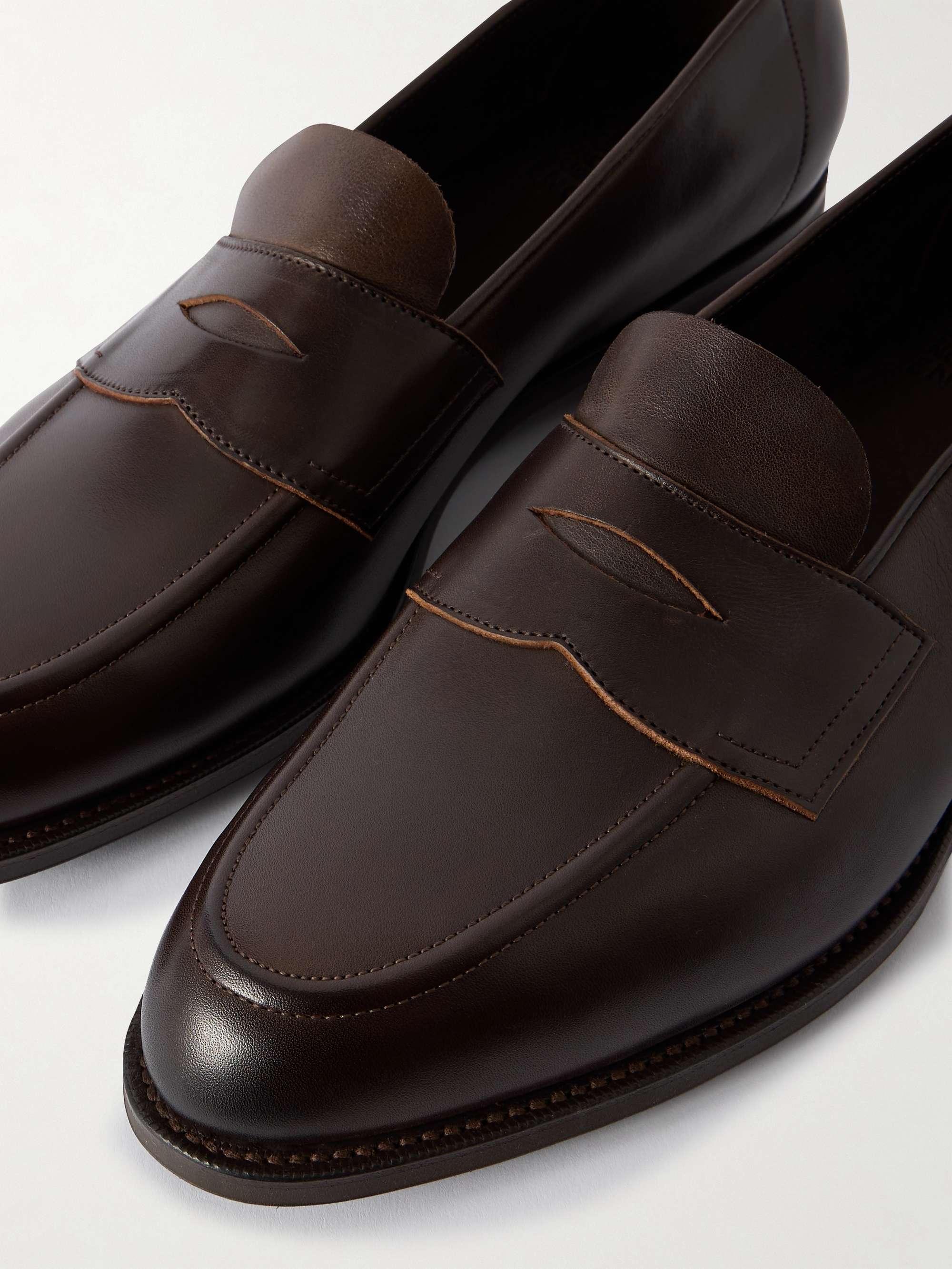 Edward Green Piccadilly 6（24.5） EDWARD GREEN Piccadilly Leather Penny Loafers for Men | MR