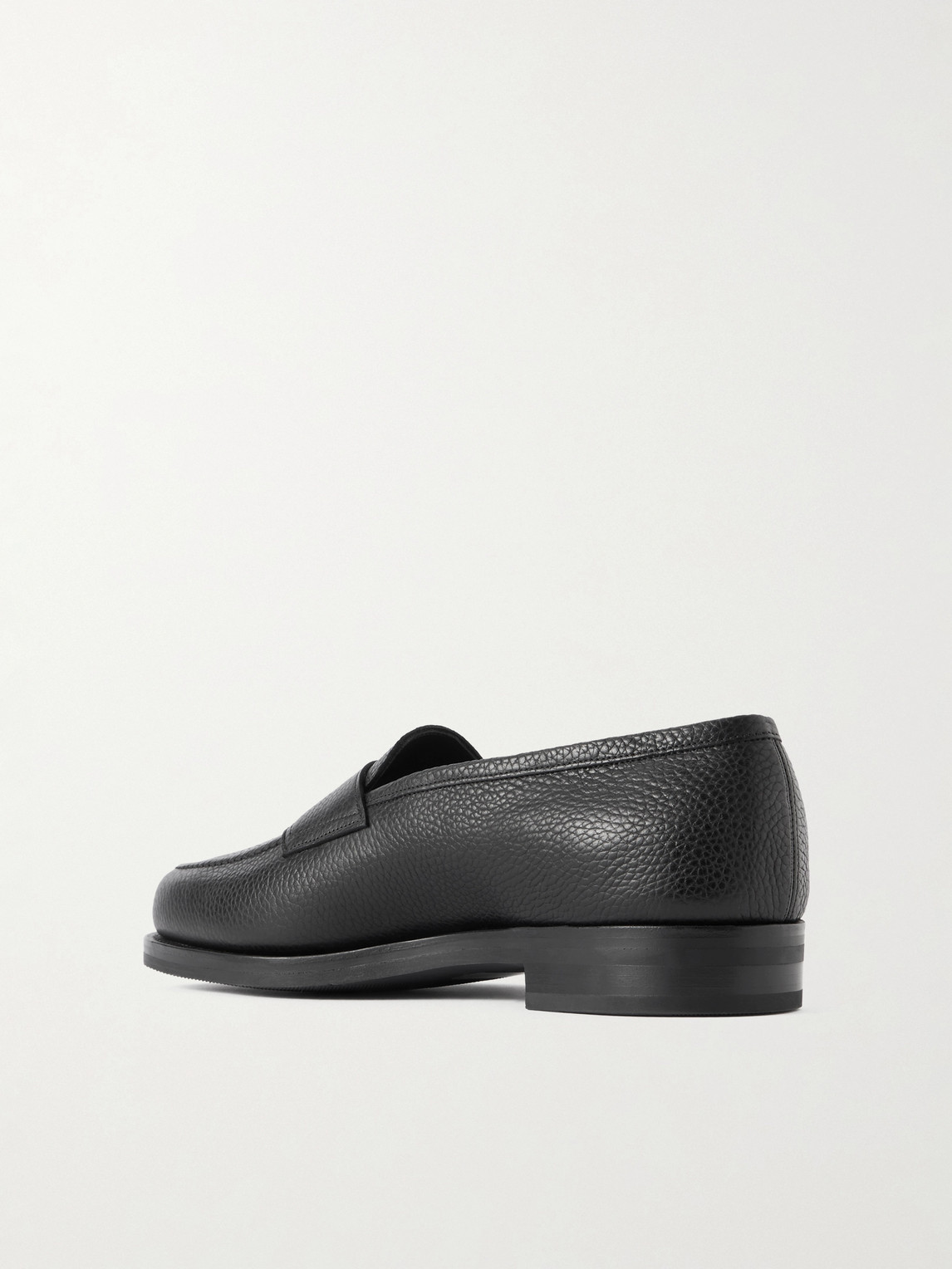 Edward Green Pimlico Full-grain Leather Penny Loafers In Black