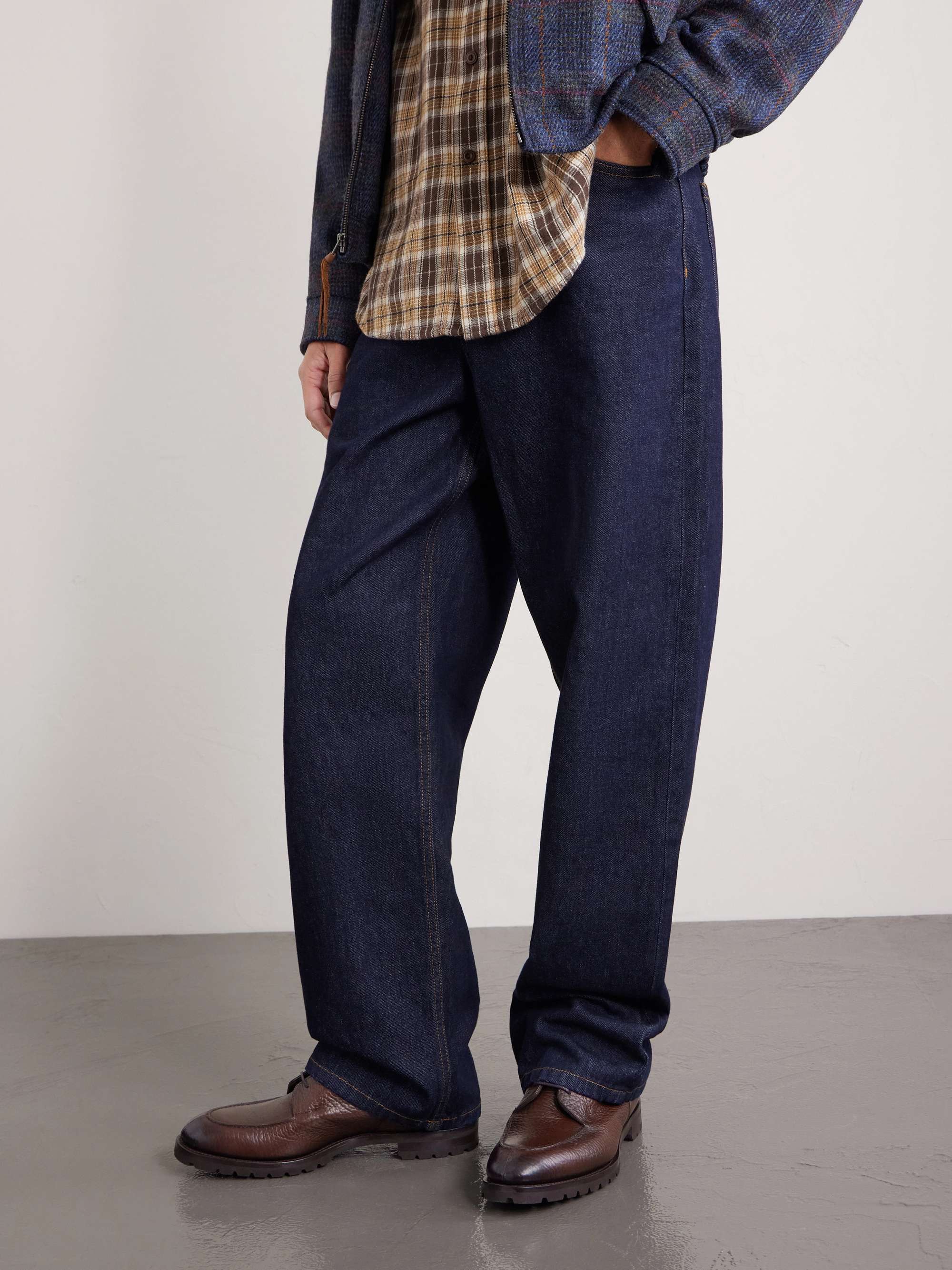 EDWARD GREEN Cranleigh Shearling-Lined Full-Grain Leather Boots