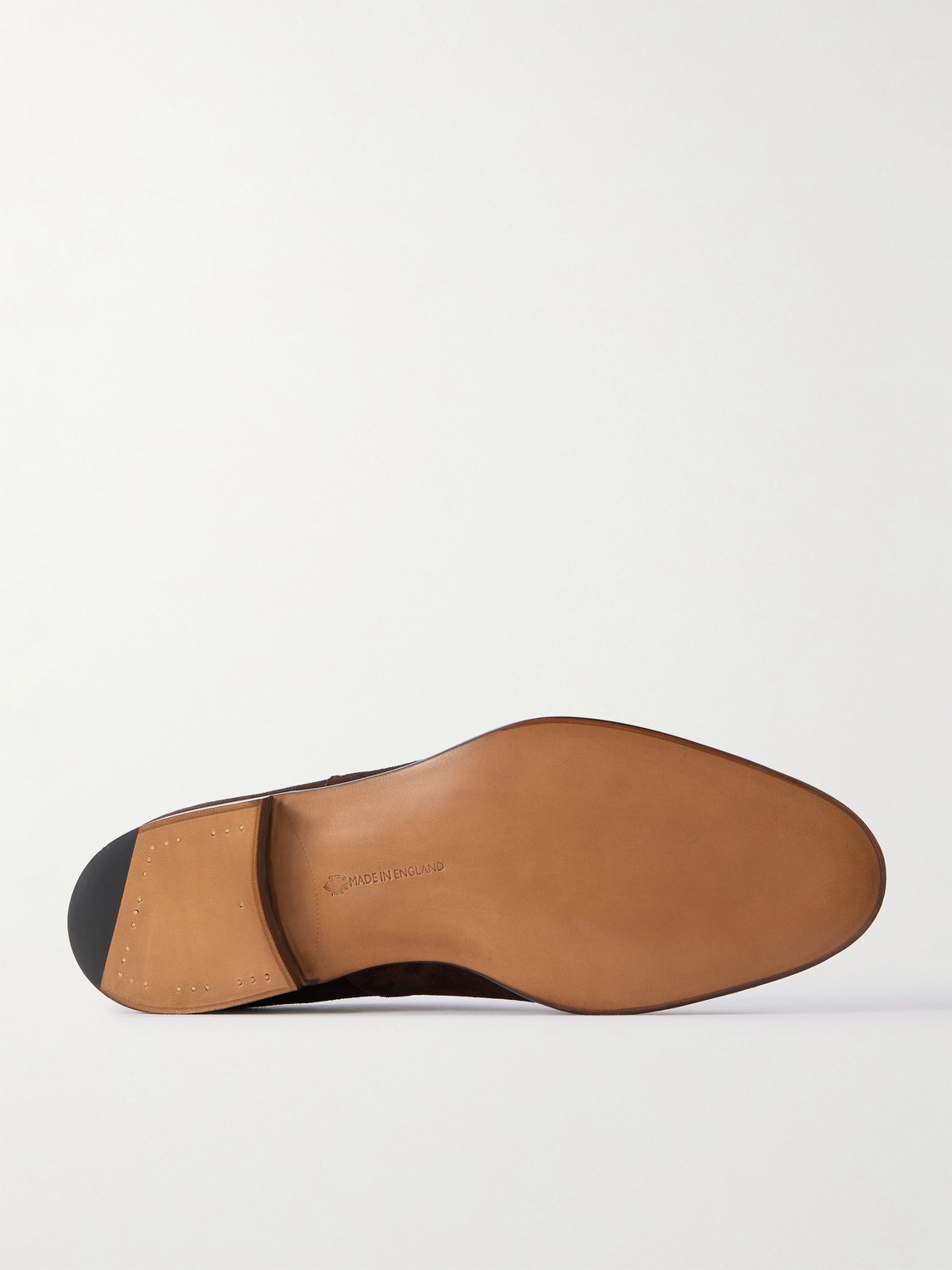 Edward Green Chelsea Cap-toe Suede Oxford Shoes In Brown