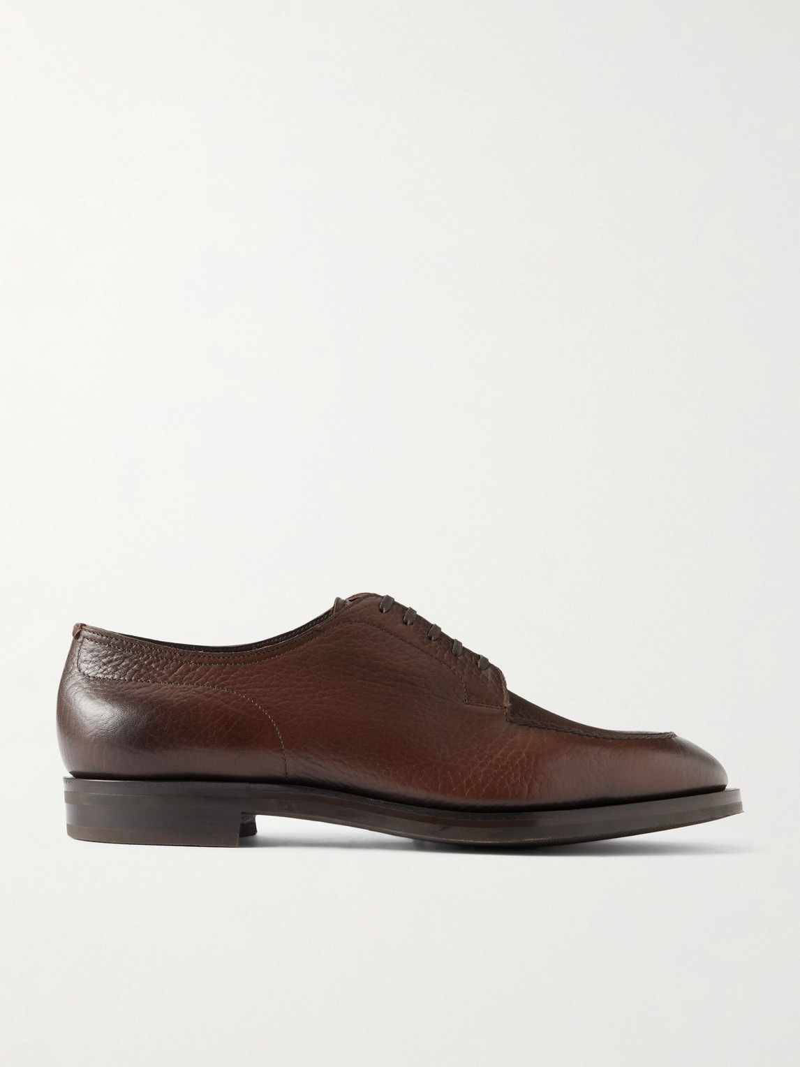 Edward Green Dover Full-grain Leather Derby Shoes In Brown