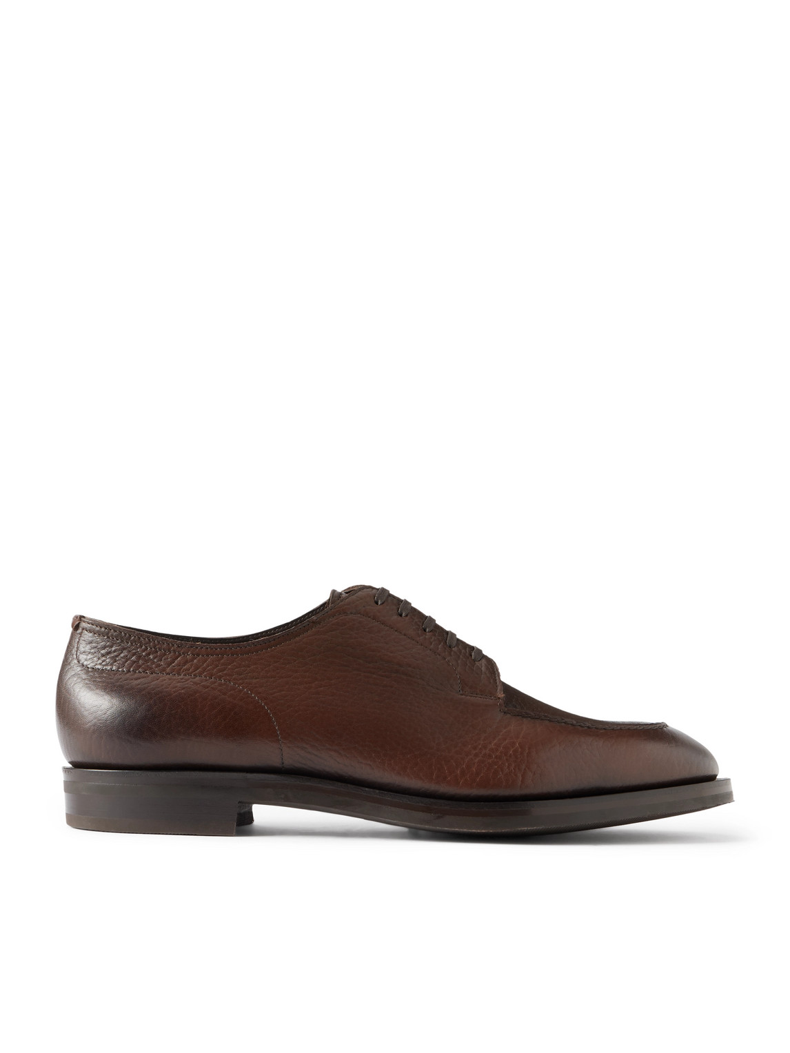 Edward Green Dover Full-grain Leather Derby Shoes In Brown