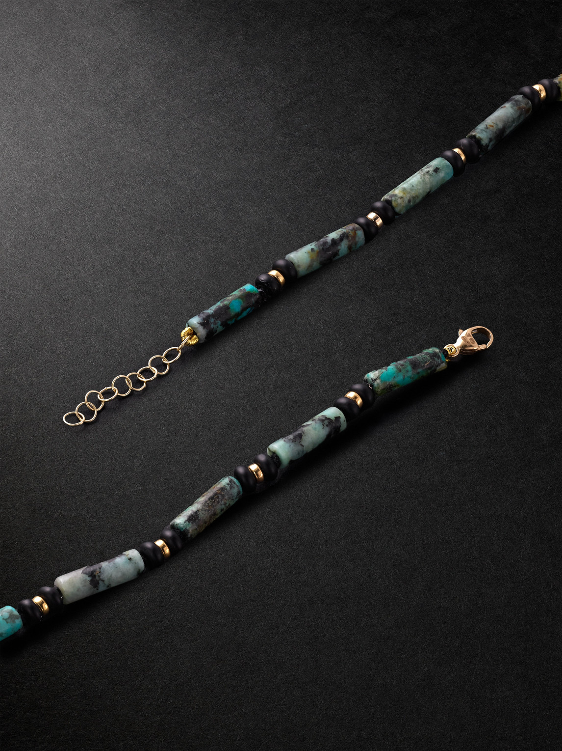 Jia Jia Gold Onyx Necklace In Gold