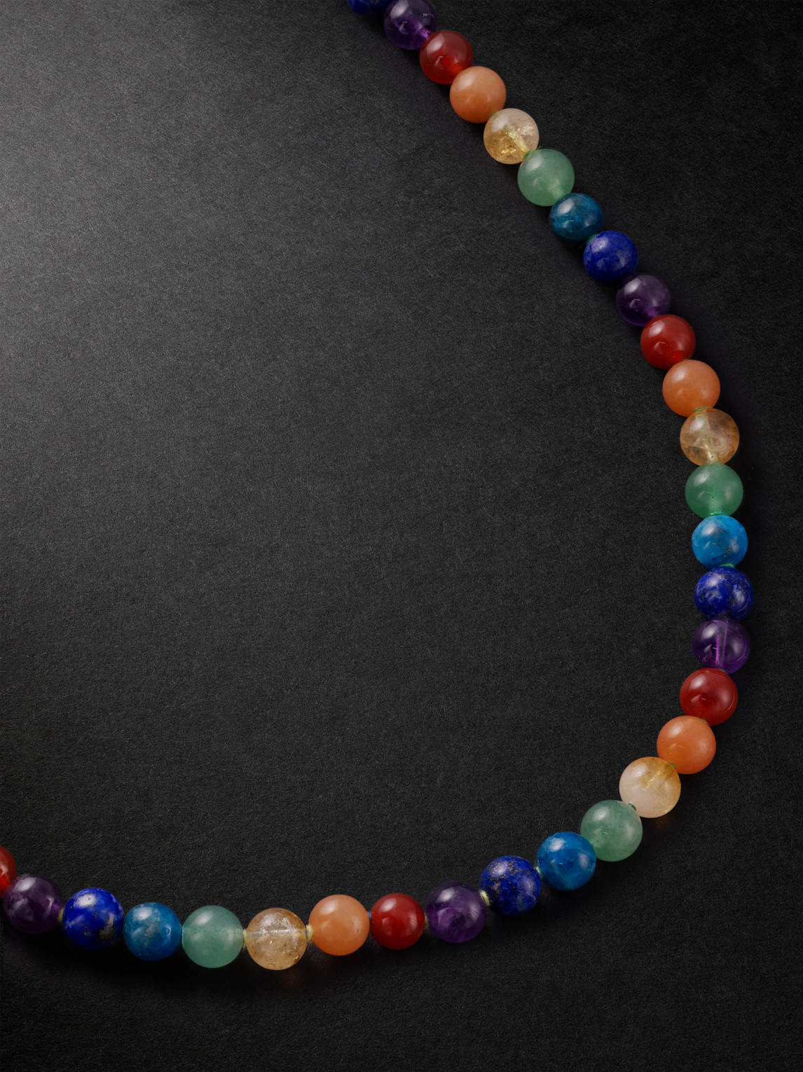 Jia Jia Gold Multi-stone Necklace In Orange