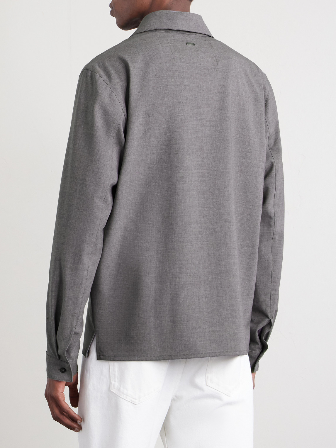 Wool-Blend Overshirt