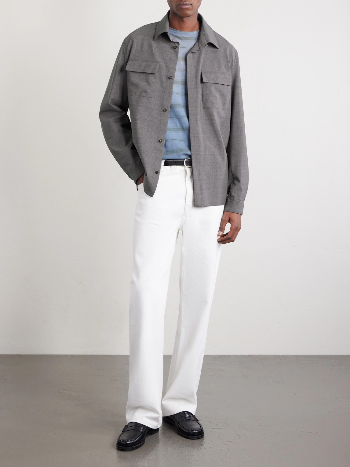 Wool-Blend Overshirt