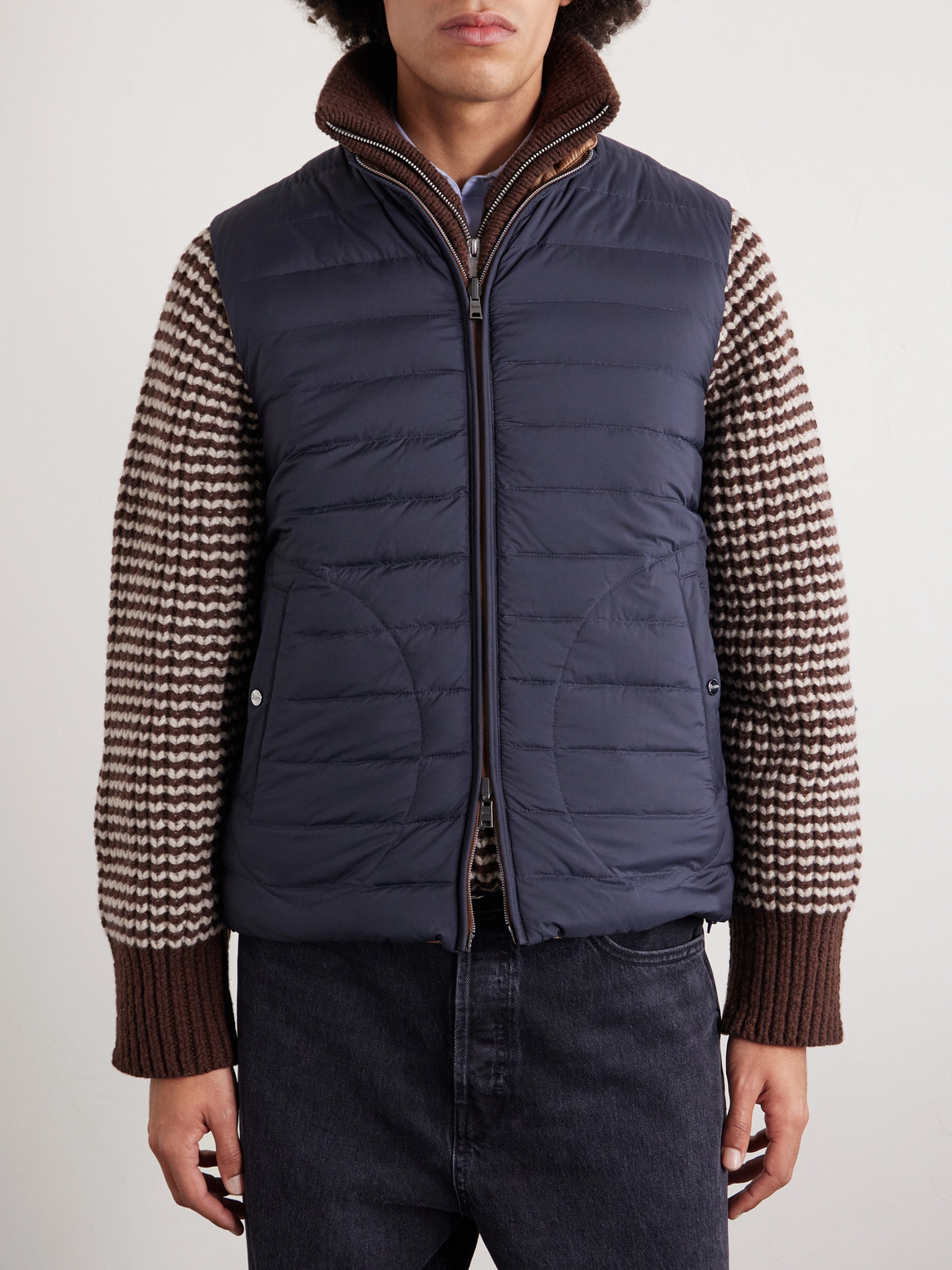  Herno - Reversible Quilted Down Gilet - Men - Blue - It 52 