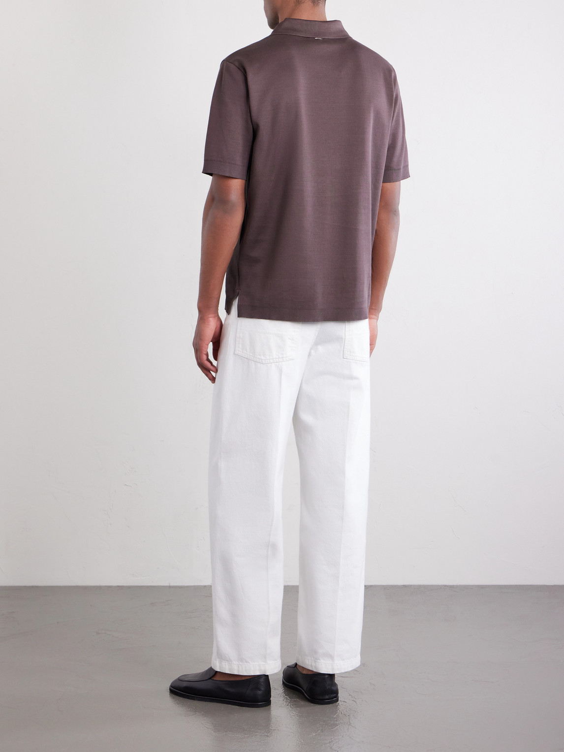  Herno - Open-collar Cotton Polo Shirt - Men - Brown - Xs 