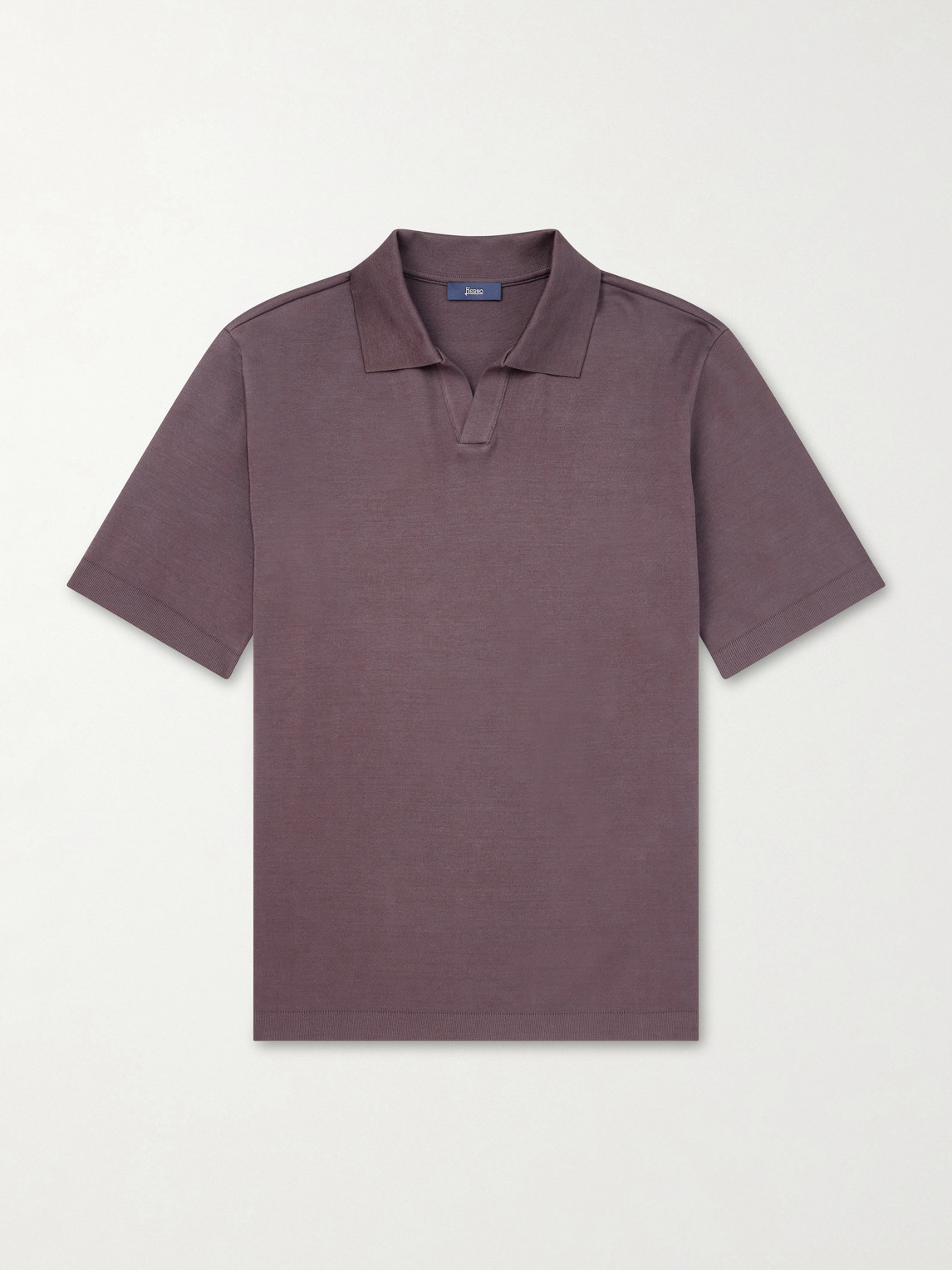 HERNO Cotton Knitted Polo Shirt - Men