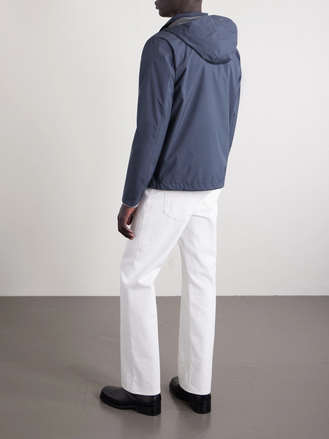 Herno Men Windstopper 2 Layers Jacket In Blue