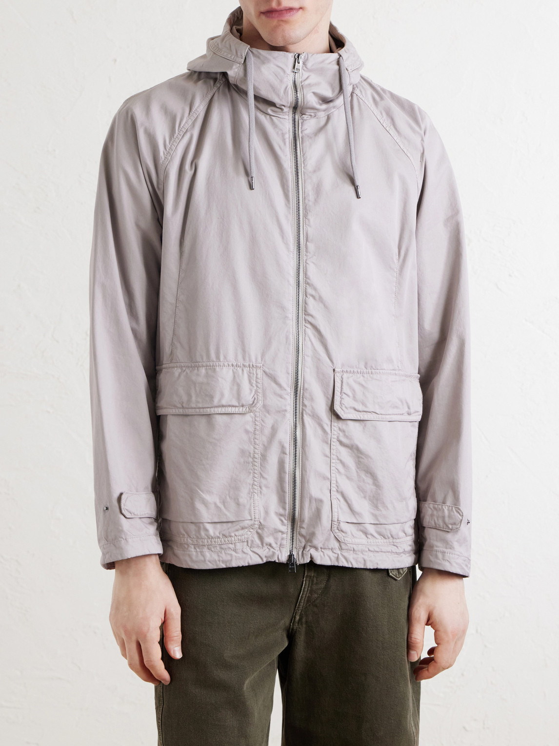  Herno - Cotton-shell Hooded Jacket - Men - Neutrals - It 48 